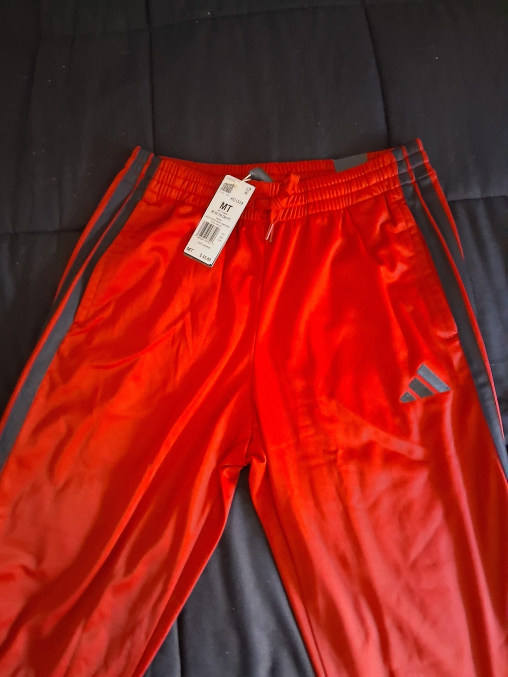 Adidas Kids' Red Athletic Track Pants
